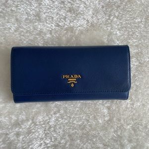 Authentic Large Prada Saffiano Leather wallet